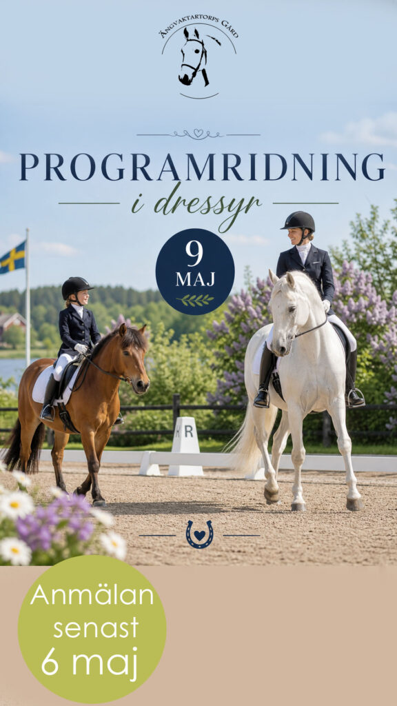 Läs mer om artikeln Programridning dressyr 9 maj 2026